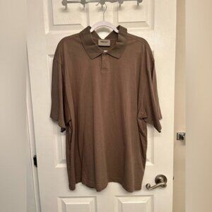 Brown Essentials Polo Shirt XL